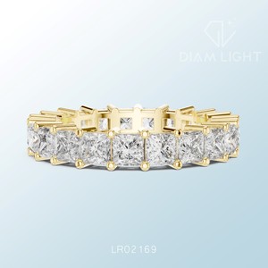 Bague solitaire élégante en or blanc, diamants de laboratoire taille princesse certifiés IGI, cadeau de luxe pour fiançailles, anniversaire, mariage - Product Image 5