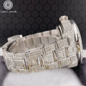 Charm Jewells Stainless Steel Diamond <b>Watch</b> Tonneau Analog Dial Sapphire Crystal Luxury Fashion Unisex Butterfly Clasp - Product Image 3