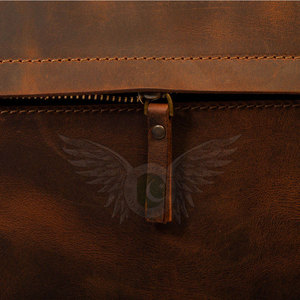 Sac pour ordinateur portable en cuir véritable durable pour les activités professionnelles quotidiennes avec plusieurs compartiments pour un rangement organisé - Product Image 6