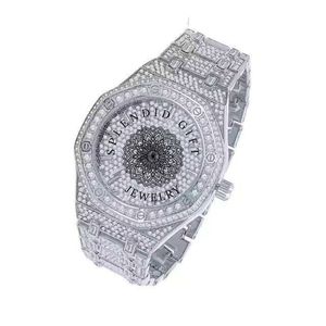 Splendid Gift Jewelry Diamond <b>Watch</b> <b>Case</b> 28mm Analog Quartz Sapphire Crystal ETA Movement Stainless Steel Band Deployment Clasp - Product Image 3