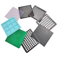 ZHUYI Bandeja/Caja para Chips PS+ESD de 4 Pulgadas (Modelo Gris NCT04G-S) (Plazo Corto)