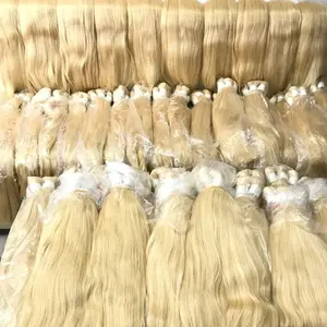 Cheveux vierges vietnamiens naturels, couleur BLONDE, 100% naturelle, d'alignement cuticules, vente en gros
