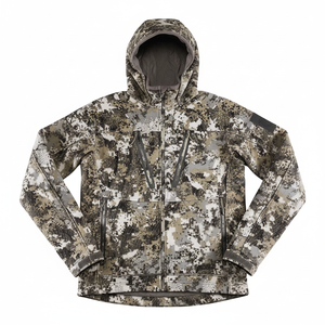 Veste de chasse tactique professionnelle pour hommes, camouflage numérique, coupe-vent, à capuche, en polaire, veste thermique softshell - Product Image 6