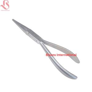 Pince à bec long manuelle BISONS en acier inoxydable, outil de précision certifié CE pour la vente en gros - Product Image 3