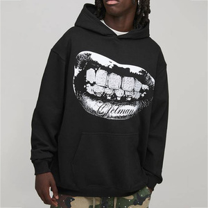 Men's <b>Custom</b> Screen Printing Pullover Hoodie Premium Cotton Fleece Casual Men's Sweatshirt With <b>Custom</b> Logo Supplier OEM - Product Image 1