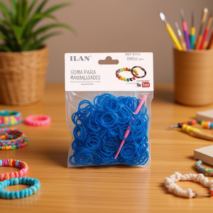 Ilan Goma Manualidades Blu Luminoso 300 Pezzi per Artigianato - Product Image 3