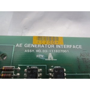 อินเทอร์เฟซเครื่องกำเนิดไฟฟ้า AE รุ่น 03-111827D01 ASM PCB, REV - อุปกรณ์และอะไหล่เซมิคอนดักเตอร์ระดับโลกที่เชื่อถือได้ - Product Image 3