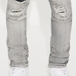 Adjustable Waist & Durable Stitching For Boys Collection With Durable <b>Material</b> With Custom Logo 2026 Premium Washed <b>Denim</b> Jeans - Product Image 5