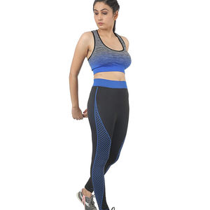 Conjunto Deportivo de Yoga de 2 Piezas para Mujer, Cintura Alta, Color Sólido, Transpirable, Talla Grande, Secado Rápido, Tela Inteligente Sin Costuras, Spandex - Product Image 4