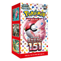 Jeu de Cartes à Collectionner Pokémon - Boîte d'Extension 151 - Cartes en Papier à Collectionner d'Anime Coréen avec Coins Carrés pour Jeux en Intérieur