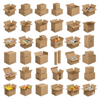 Boîte d'expédition en carton ondulé robuste, écologique, recyclable, à haute résistance, avec fermeture magnétique, poignée personnalisable, jetable