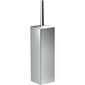 Square Stainless Steel Toilet <b>Brush</b> Holder Set Mirror Polished Chrome Bathroom Cleaning Tool <b>Floor</b> Standing for Hotel Hom - Product Image 1