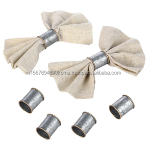 High Quality European <b>Metal</b> Napkin <b>Rings</b> Luxury Creative Wedding Accessory Exclusive Custom Logo Printing Very Competitive Price - Product Image 1