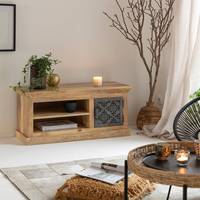 Meuble TV Vandana Mira Vesta en bois de manguier et métal