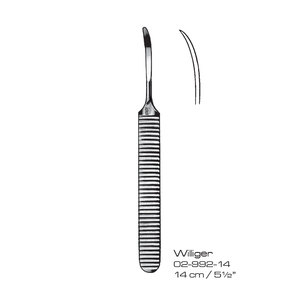 Raspadores Quirúrgicos Williger para Cortar Huesos, Manuales, de Acero Inoxidable, Reutilizables, Instrumento de Cirugía General Hospitalaria, Clase I CE - Product Image 1