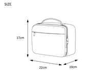 Trousse de Maquillage de Voyage Écologique en Cuir Souple avec Fermeture Éclair, Légère, Multi-Couches, Organisateur de Cosmétiques et Porte-Pinceaux