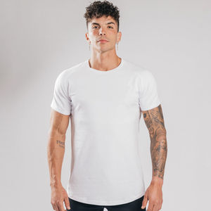 <b>Mens</b> Charcoal Dark Grey Heather Plain Slim Fit Crew Neck Short Sleeve Athletic Cotton Raglan Casual Summer Fashion Top Custom - Product Image 5