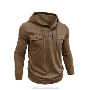 เสื้อกันหนาวมีฮู้ดสำหรับผู้ชายเสื้อทำงานวินเทจสไตล์อเมริกันย้อนยุคฤดูใบไม้ร่วงฤดูหนาว - Product Image 6