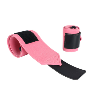 Soporte de Muñeca Reforzado al por Mayor con Bucle para Pulgar, Color Rosa, Ajustable, Unisex, para Levantamiento de Pesas y Protección de Manos - Product Image 2