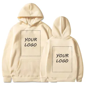 Sudadera con Capucha Personalizada para Hombre, Lisa, con Estampado Personalizado, de Algodón Premium, Tejido Resistente al Viento, Puños y Dobladillo Acanalados, Bolsillo Canguro, Corte Regular, Color Sólido - Product Image 3
