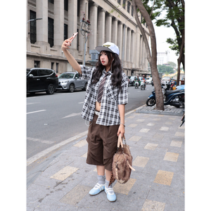 Blusa de Manga Corta para Mujer, Estilo Vintage, Transpirable, de Alta Calidad, Unisex, de Algodón Orgánico, Ideal para Salidas Informales, Éxito de Ventas de Verano - Product Image 2
