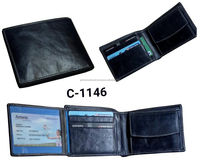 Billeteras de cuero genuino para hombre, billetera de cuero genuino para hombre de alta calidad con ranura para tarjetas de bolsillo para monedas y RFID antirrobo