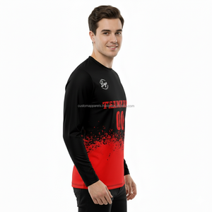 T-shirts à manches longues personnalisés de qualité supérieure, impression par sublimation, vêtements, commandes en gros, prix bas, livraison rapide en ligne - Product Image 5