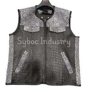 Chaleco de motociclista de cuero genuino para hombre de talla grande nuevo estilo de motocicleta chaleco Casual chaqueta de invierno procesamiento en bruto - Product Image 6