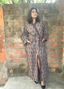 Tie Dye rayonne tissu Long Kimono Boho Style dame plage vacances d'été couvrir Sexy Resort porter femmes Kimono grande taille Kimono - Product Image 3