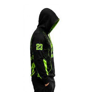 Sweat-shirts à capuche personnalisés pour hommes, sublimés, pour l'entraînement sportif, la salle de sport, la remise en forme, les équipes sportives - Product Image 2