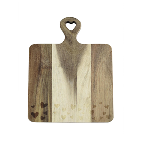 Tabla de cortar de madera cuadrada para verduras, hecha en India, personalizada, moderna y única. - Product Image 3