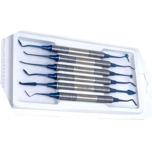 Instruments de remplissage composite, 6 pièces, en acier inoxydable, équipement de levage dentaire, outils dentaires utilisés en chirurgie buccale, instrument chirurgical - Product Image 6