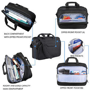 Sac pour ordinateur portable unisexe personnalisé, grande capacité, doux, durable, en coton/nylon/polyester, léger, pour le travail, les activités de plein air et le bureau - Product Image 4