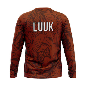 Maillot de compression personnalisé à manches longues, respirant, antibactérien, écologique, séchage rapide, imprimé sur mesure, col rond, coupe classique - Product Image 5