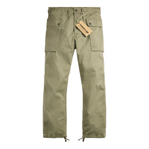 <b>Men's</b> Cargo Pants <b>Herringbone</b> Cotton Vintage Multi Pocket Drawstring Hem Custom Workwear Bottom Streetwear Premium OEM - Product Image 1