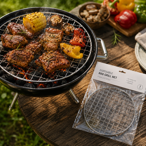 Panier de cuisson et plateau de barbecue en acier inoxydable de qualité supérieure, résistant à la chaleur, pour extérieur, pour la cuisson et la pâtisserie - Product Image 4