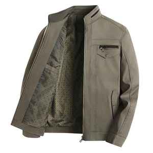 Men's <b>Jackets</b>,Man <b>Jackets</b>,<b>Jacket</b> for Man Warm Windproof Spring and Autumn Casual Leather <b>Jacket</b> for Men - Product Image 6
