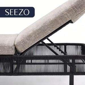 Tumbonas Blancas para Patio, de Aluminio, Plegables, de Mimbre Sintético, Impermeables, para Piscina, con Tela Intercambiable - Product Image 4