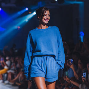 Conjunto Deportivo Casual de 2 Piezas para Mujer, para Gimnasio, Fitness, Yoga, Ropa Deportiva Activa, Top y Pantalones Cortos Estampados, 100% Algodón, Transpirable, de Secado Rápido - Product Image 6