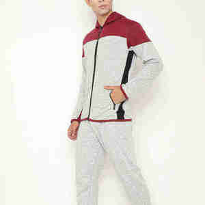 Ensembles de survêtements personnalisés pour hommes en molleton deux pièces, pull à manches longues, entraînement, jogging, survêtement pour hommes - Product Image 3