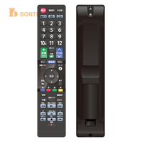 Télécommande IR personnalisable OEM Bontech C-55 pour TV/STB, disposition à 55 touches, indicateur LED, longue portée >10m, piles AAAx2
