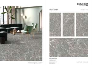 Carreaux de porcelaine émaillée polie à surface sculptée, texture décorative, grand format, solution de revêtement mural et de sol conçue pour les espaces haut de gamme - Product Image 6