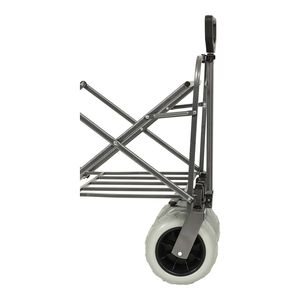 Carrello Utilitario Fuoristrada con Telaio in Acciaio, 9 Ruote Grandi per Sabbia, Capacità 500 libbre, Carrello da Spiaggia con Portacanne - Product Image 5