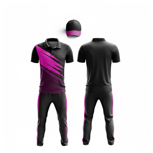 Lightweight Sublimated <b>Cricket</b> Jersey Set | Men Women Youth <b>Cricket</b> Wears Polo Shirt and Trouser Full Team Outfit - Product Image 5