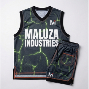 Tenue de basket-ball sur mesure, design sublimé, vêtements d'équipe, maillot et short de basket-ball professionnels pour clubs et écoles - Product Image 1