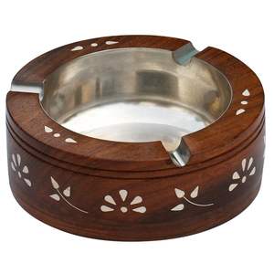 Luxury Sustainable Wooden <b>Ashtray</b> for Smoking Elegant Table Decor Item - Product Image 4
