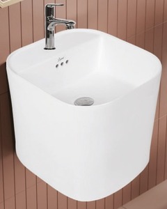 Vente chaude : Lavabo mural profond moderne de haute qualité, Série Impériale, 420x450x400mm (16"x18"), capacité 9L, UPC, pour Hôtels et Hôpitaux - Product Image 3