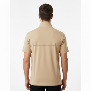 Custom Logo Polyester Spandex Quarter Zipper Men's Performance 1/4 Zip Pullover Plain Blank Dry Fit Training <b>Top</b> High Quality - Product Image 5