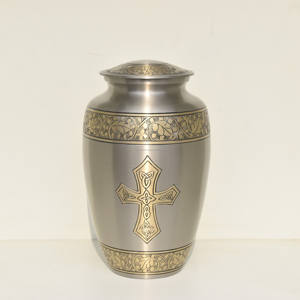 Urnes funéraires en aluminium personnalisées en gros pour cendres humaines adultes, grande capacité (200-220 pouces cubes), gravées, souvenir - Product Image 3