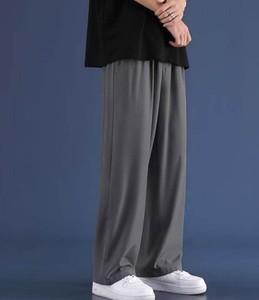 Pantalones de Traje de Pierna Ancha para Hombre, Ligeros, 100% Algodón, de Cintura Media, Finos, Estilo Casual de Negocios, de Secado Rápido, Ecológicos, con Cierre de Cremallera - Product Image 5